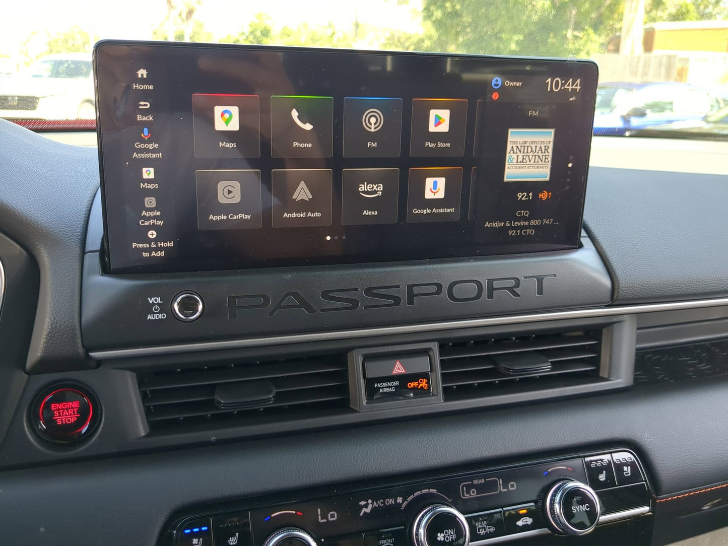 2026+ HONDA PASSPORT 12.3" MATTE SCREEN PROTECTOR