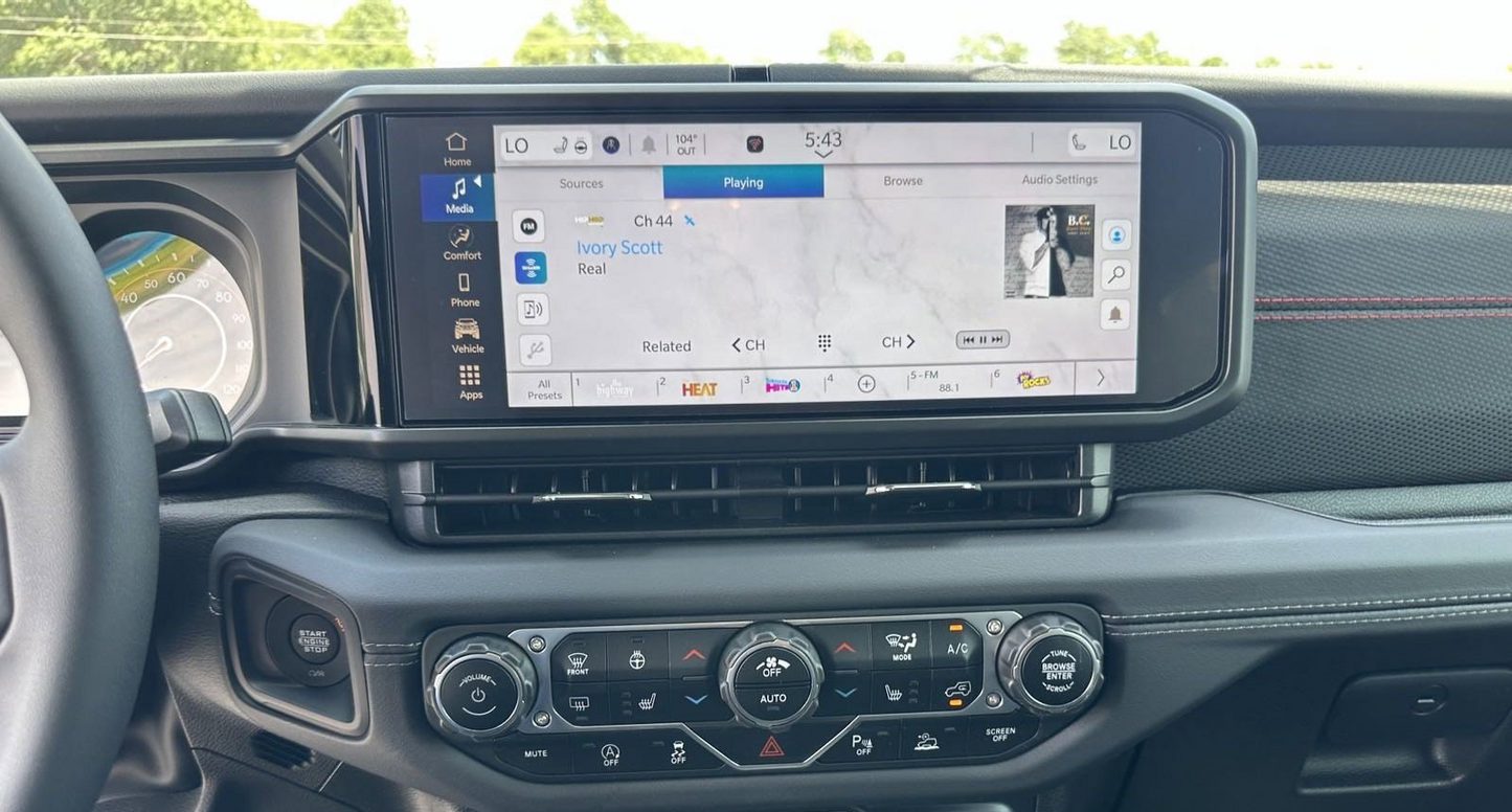 2024+ JEEP WRANGLER 14" MATTE SCREEN PROTECTOR